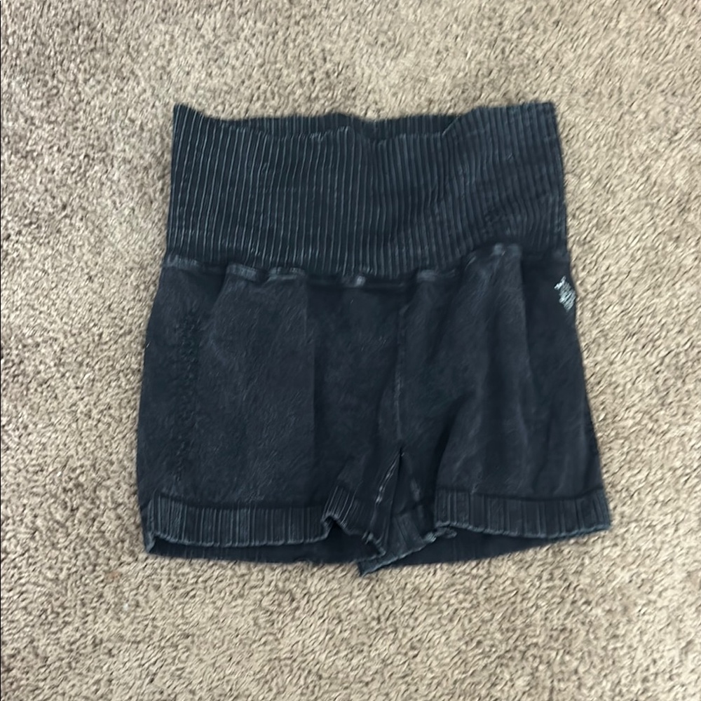 Free people good karma shorts black size small